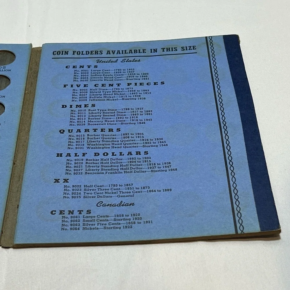 Whitman #9004 Lincoln Head‎ Cent Coin Folder/Album  1909-1940 - Empty